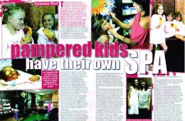 Pampered kids have their own spa
