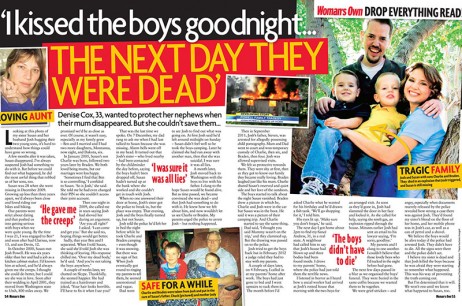 ‘I kissed the boys goodnight…the next day they were dead’